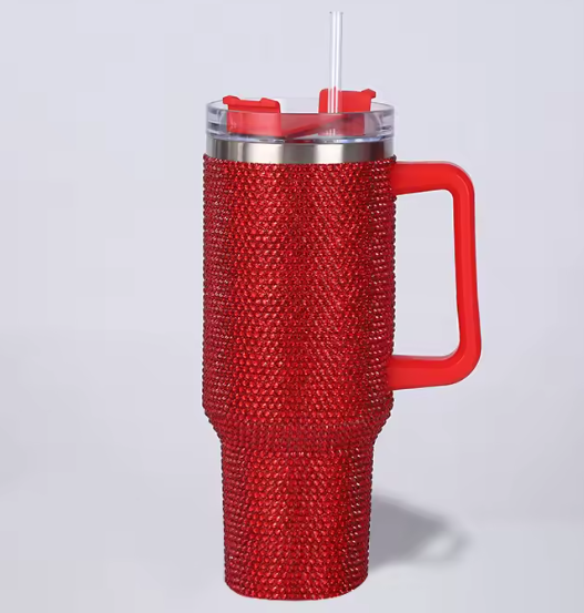 STANLEY Shiny Diamonds Quencher H2.0 Tumbler with Handle and Straw | Flowstate 3-Position Lid | Cup Holder Compatible for Travel | Insulated Stainless Steel Cup | BPA-Free